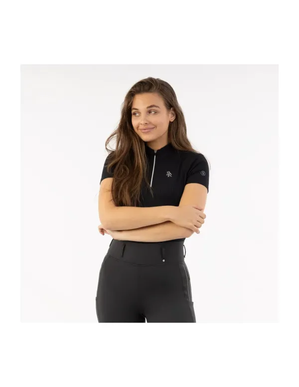 BR_half_zip_shirt_korte_mouw_Moonless_Night_