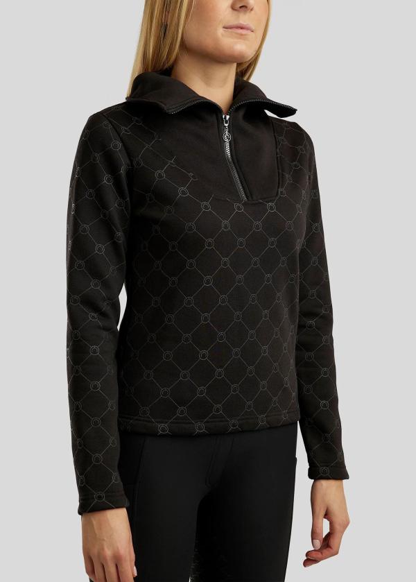 MoLara_Allover_trui_Printed_Quarter_Zip