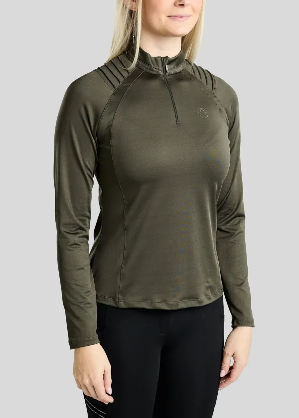 MoWilma_Long_Sleeved_Polo_forest_green