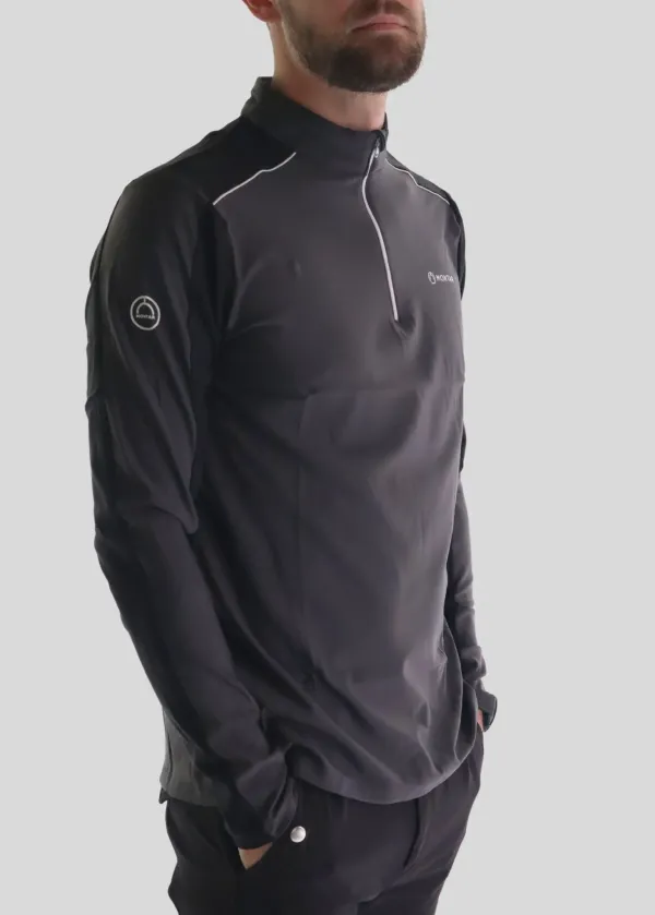 Montar_Trainingsshirt_met_contrast_grijs