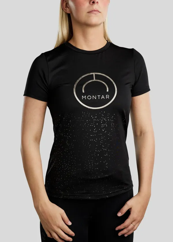 T_shirt_Junior_MoSille_met_Gun_Metal_Logo_Print_Black