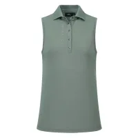 Poloshirt_mouwloos_HVPMyrthe_greenery