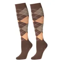 Sokken_Check_coffee_quartz