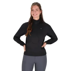 Trui_met_halve_rits_Livora_black
